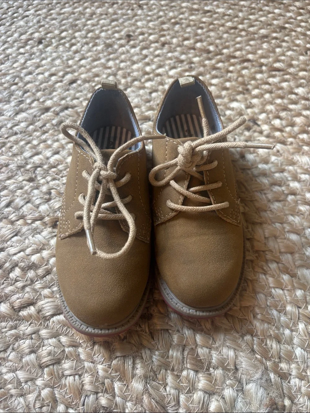 Carter's Little Boys Tan Lace-Up Oxford Shoes